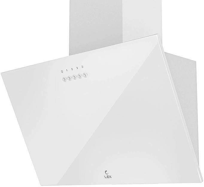 Вытяжка каминная Lex Moza 500 белый управление: кнопочное (1 мотор) фото 2