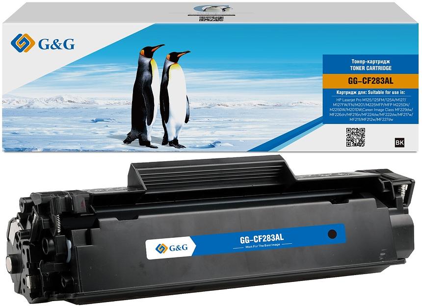 Картридж лазерный G&G GG-CF283AL черный (2500стр.) для HP LJ Pro M125/125FW/125A/M127/M127FW/FN/M201/M225MFP фото 2