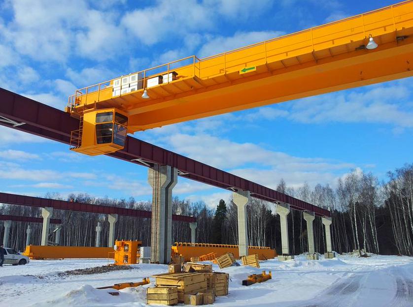 Кран мостовой электрический специальный с двумя тележками фото 4