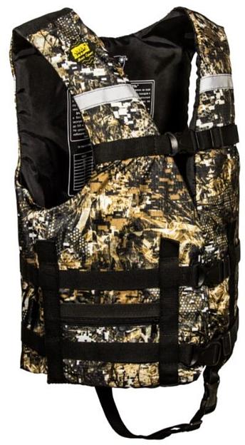 Жилет Таймень спасательный стандартный размер: S (38-42), цвет: камуфляж фото 4