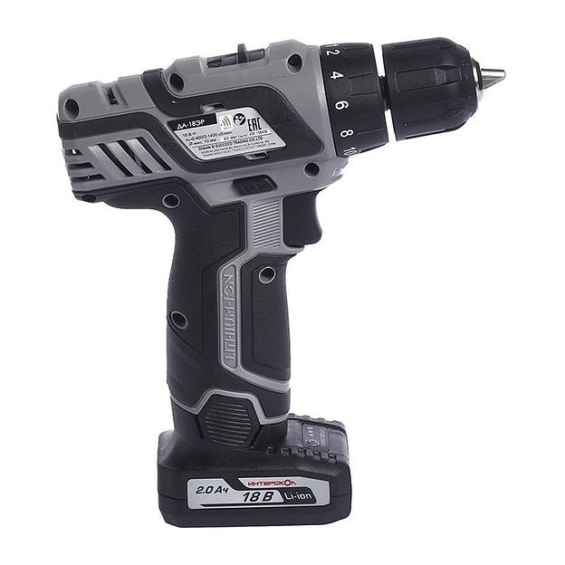 Дрель-шуруповерт Интерскол ДА-18ЭР аккум. патрон:быстрозажимной (кейс в комплекте) фото 3