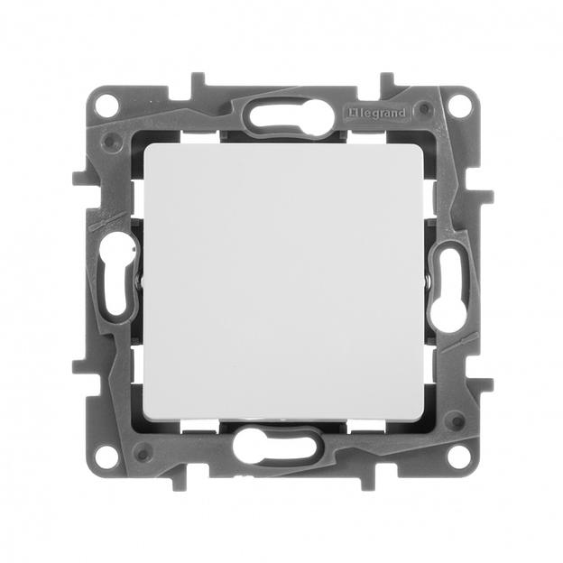 Переключатель промежуточный винтовые клеммы Legrand Etika 10 AX 250 В белый 672209 фото 1