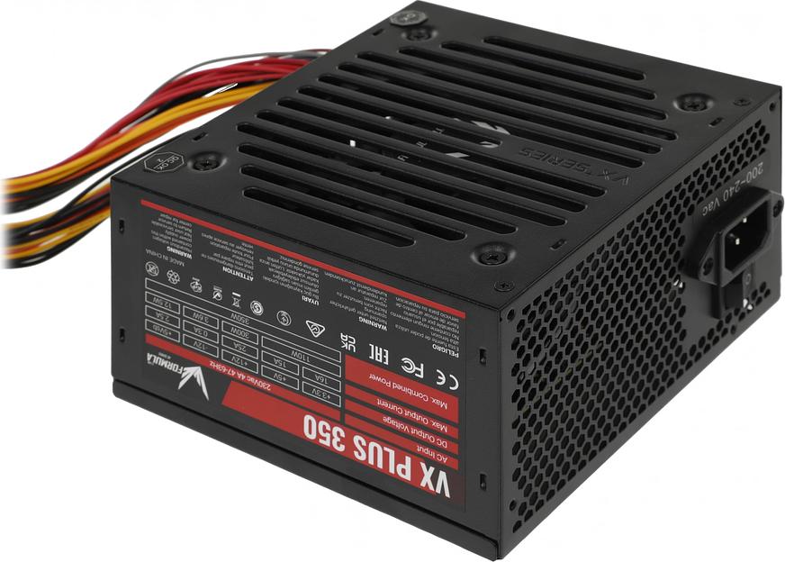Блок питания Formula ATX 350W AC VX PLUS (20+4pin) 120mm fan 2xSATA RTL фото 2