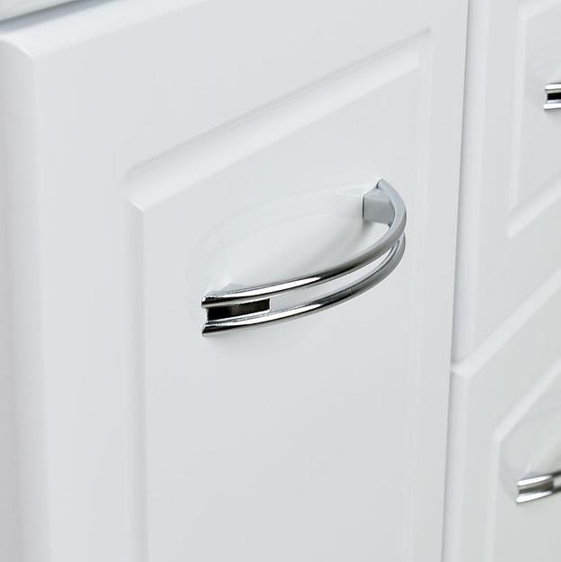 Тумба Вероника DORATIZ 9912.310, белая, под умывальник Грация, с ящиком фото 6