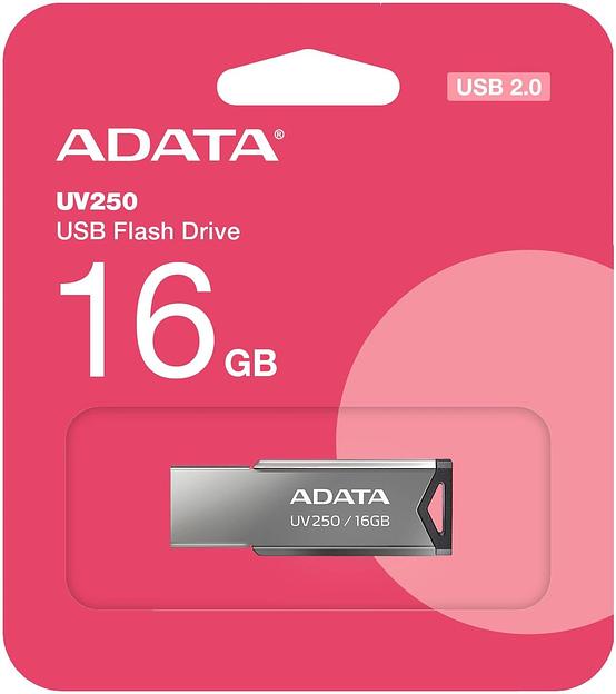 Флеш накопитель 16GB A-DATA UV250, USB 2.0, Черный фото 4