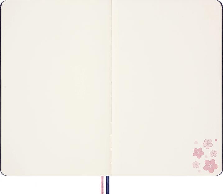Блокнот Moleskine LIMITED EDITION SAKURA LESU08QP062BOX 130х210мм обложка текстиль 176стр. нелинованный подар.кор. синий 2025 фото 7