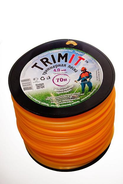 Триммерная леска на пластиковых катушках 70м 4,0мм (сечение квадрат) Опт фото 1