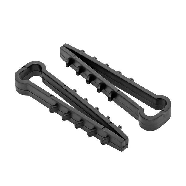 EKF plc-nccf-5x8b Дюбель-хомут для плоского кабеля (5-8мм) нейлон черный (100шт.) EKF PROxima фото 1