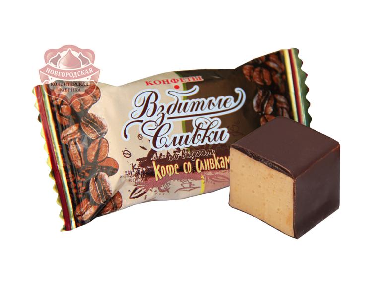 Конфеты суфле «Взбитые сливки» со вкусом кофе со сливками фото 1