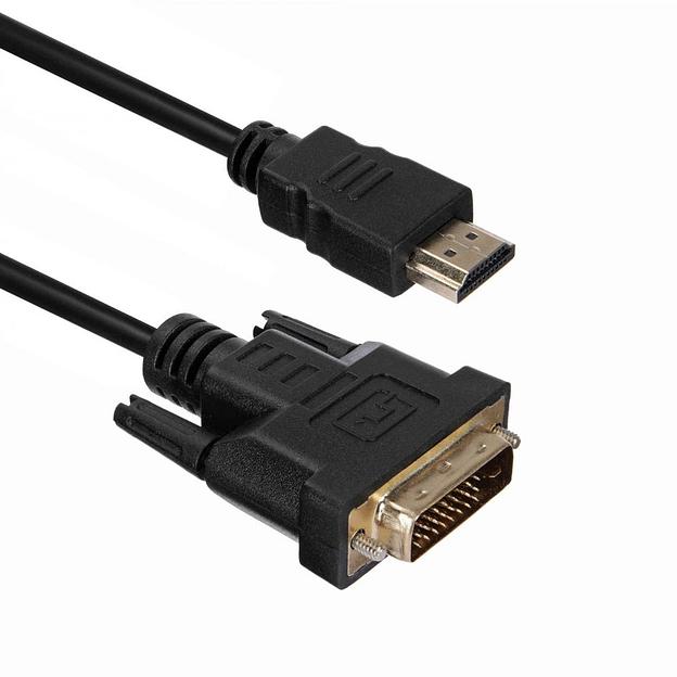 Кабель ACD Кабель ACD-DHDM1-18B |ACD-DHDM1-18B| HDMI 1.4, Golden Plated,19m/25m, HDMI-DVI Черный, 1.8м, |ACD-DHDM1-18B| (742309) фото 2