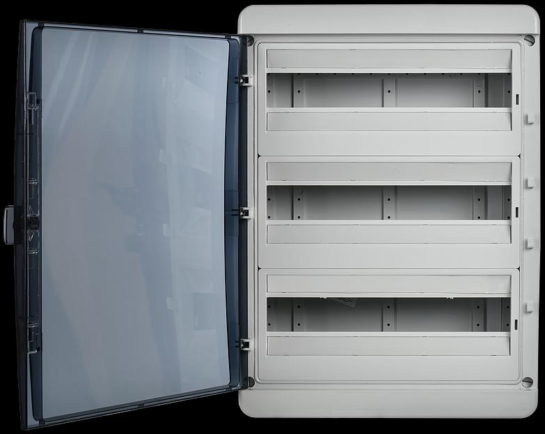 Корпус пластиковый КМПн-54 IP65 черн. прозр. дверь TEKFOR IEK TF5-KP72-N-54-65-K03-K02 фото 3