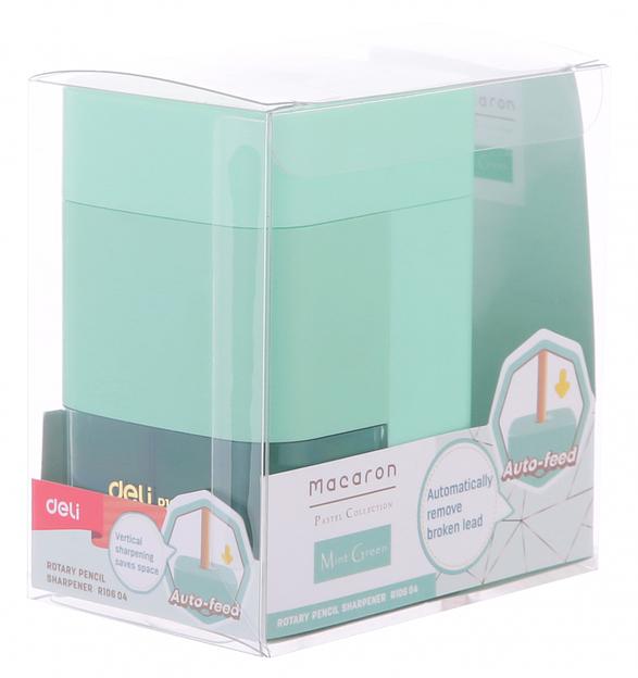 Точилка для карандашей механическая Deli ER10604 Macaron 1 отверстие пластик ассорти фото 5
