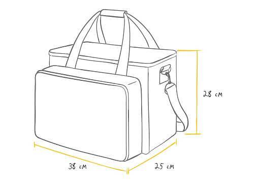 Сумка-холодильник с набором посуды для пикника на 4 персоны «Арктика» серый фото 6