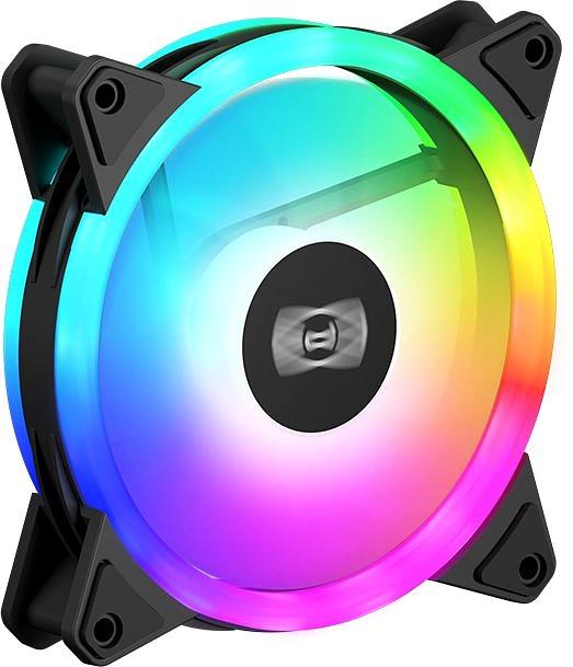 Вентилятор для корпуса PcCooler F3 T120 ARGB 120х120x25 черный 4-pin 21.6дБ (F3-T120BKAM1-GL) Ret фото 2