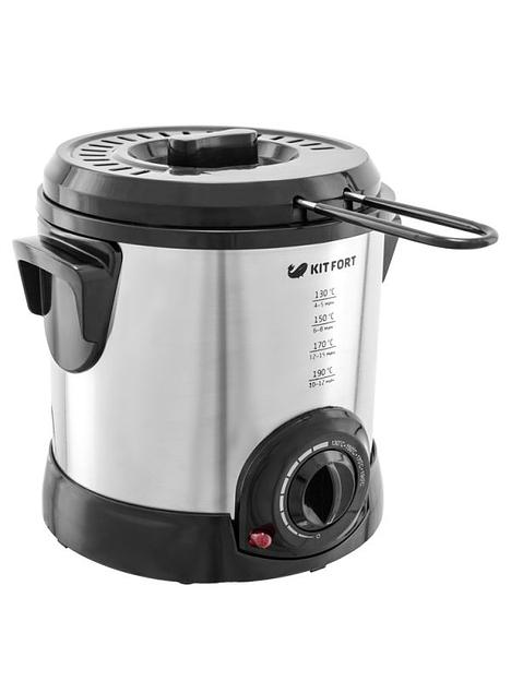Фритюрница Kitfort KT-2011 1200Вт серебристый/черный фото 2