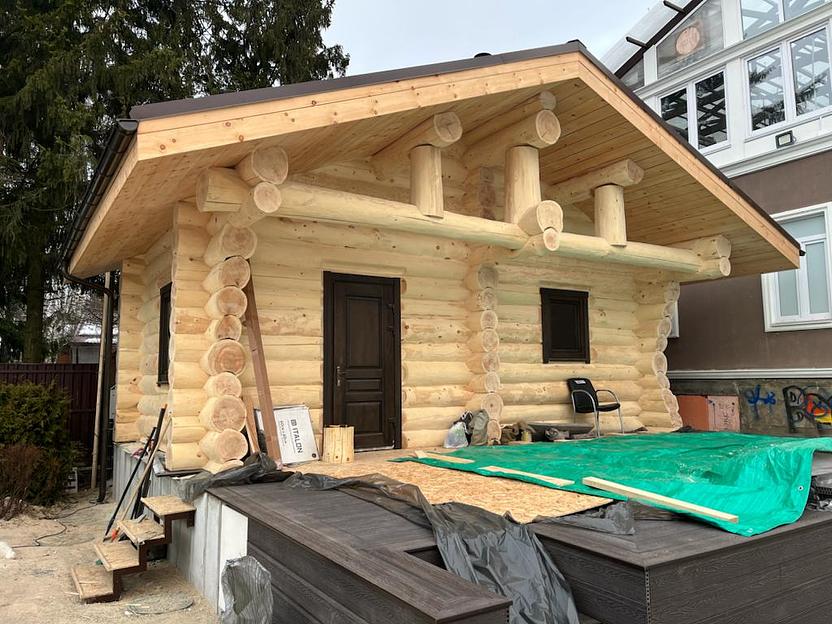 Сруб бани фото 1