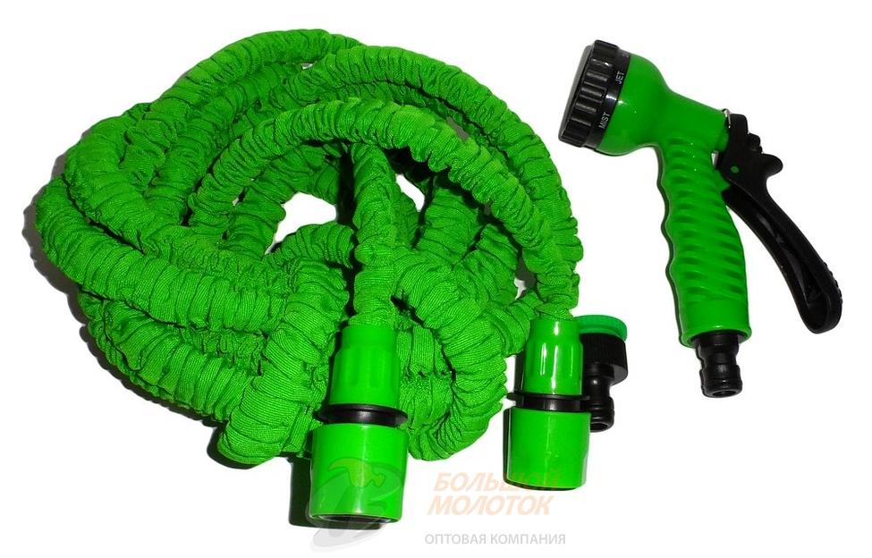 Чудо шланг поливочный 3Х с распылителем 5-15 метров /50-60 шт фото 1