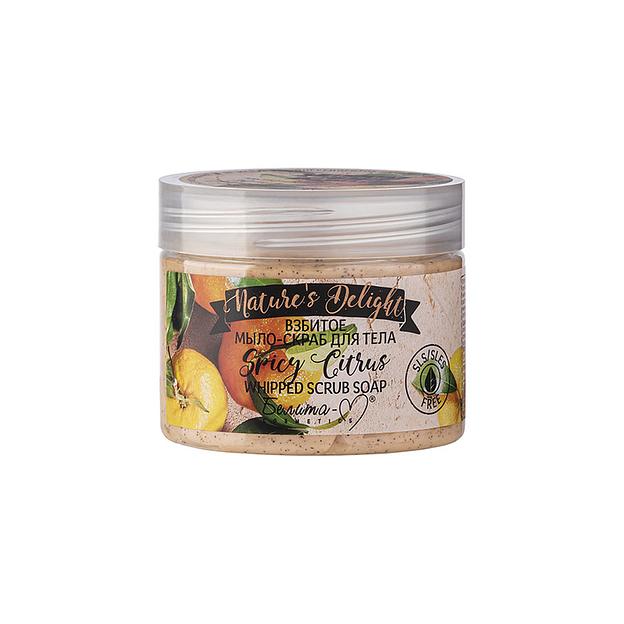Белита-м взбитое мыло-скраб для тела spicy citrus серии nature's delight 250 г фото 1