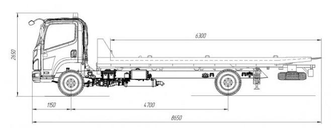 Эвакуатор со сдвижной платформой на шасси FAW, 4x2, кабина J6F фото 2