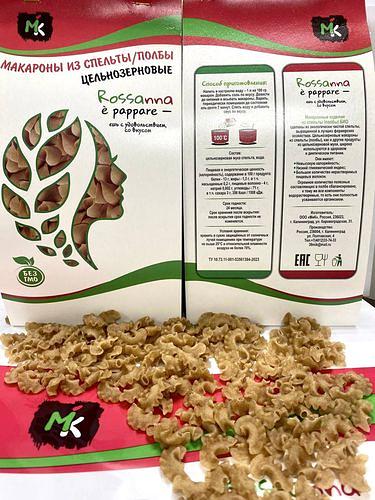 Макароны «Гребешок» из спельты, 400 г ОПТ фото 2