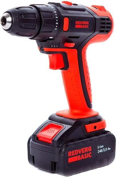 Шуруповерт RedVerg SD24L/2-2 Basic аккум. патрон:быстрозажимной фото 1
