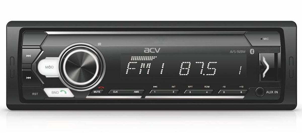 Автомагнитола ACV AVS-912BW 1DIN 4x50Вт фото 1