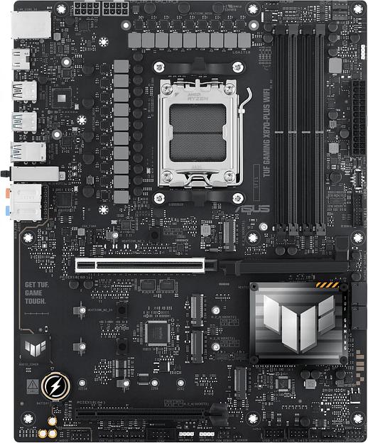 Материнская плата Asus TUF GAMING X870-PLUS WIFI SocketAM5 AMD X870 4xDDR5 ATX AC`97 8ch(7.1) 2.5Gg RAID+HDMI фото 2