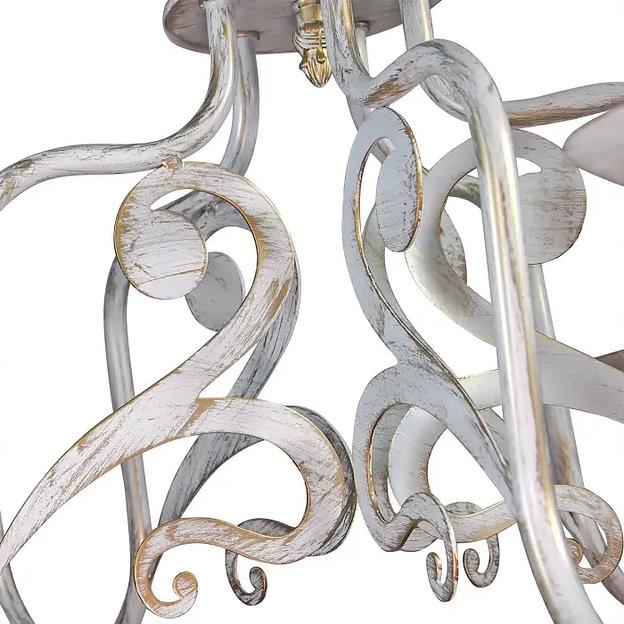 Люстра подвесная «Аврора» белое золото ОПТ фото 2