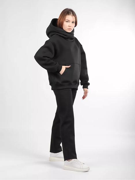 Брюки женские OKSMILE «Джерси» чёрные фото 4