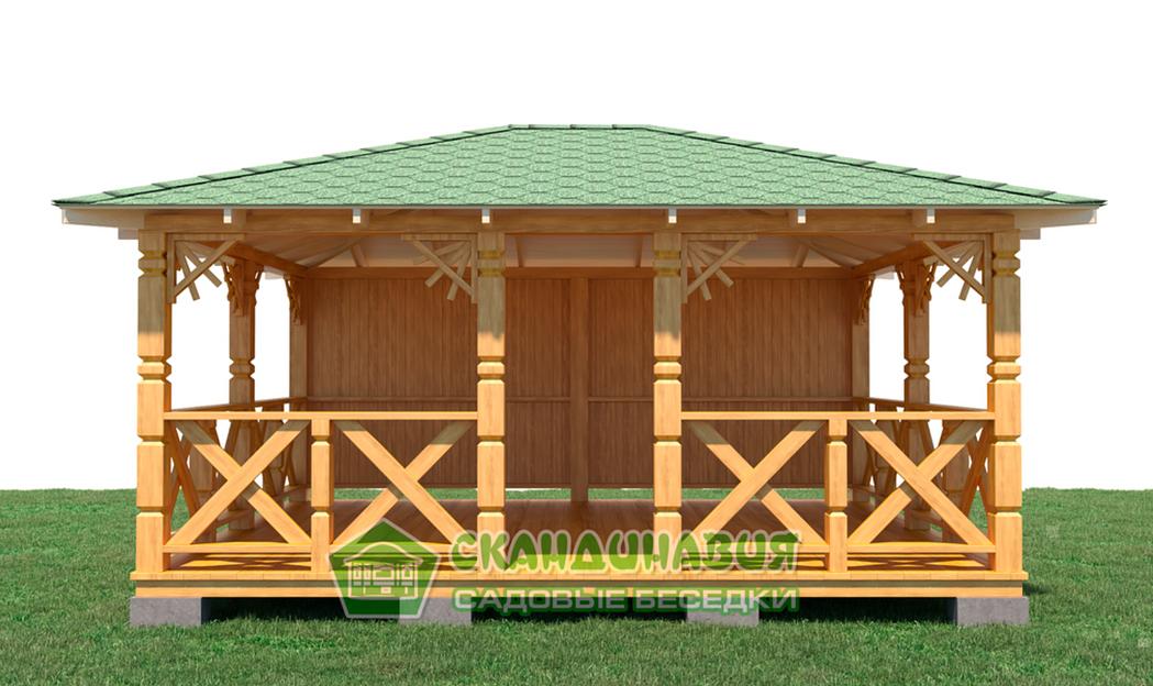 Беседка «Август» 5×4 м фото 5