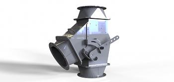 Перекидной клапан на 2 направления с защитой от абразивного износа ОПТ фото 1