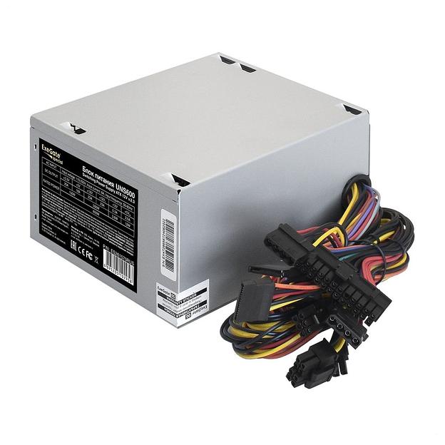 Блок питания 600W Exegate ES261570RUS Special UNS600, ATX, 12cm fan, 24p+4p, 6/8p PCI-E, 3*SATA, 2*IDE, FDD фото 2