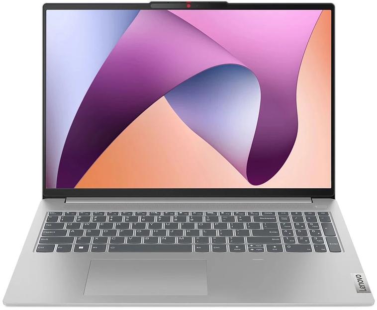 Ноутбук Lenovo IdeaPad Slim 5 16ABR8 Ryzen 5 7430U 16Gb SSD512Gb AMD Radeon 16" IPS WUXGA (1920x1200) noOS l.grey WiFi BT Cam (82XG0096RK) фото 1