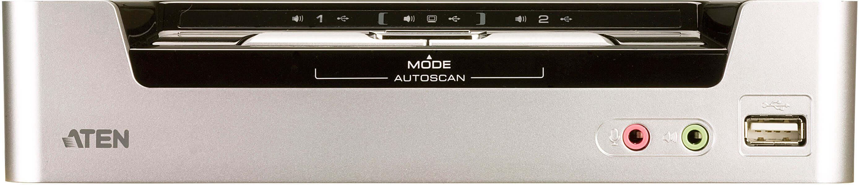 Переключатель, электрон., KVM+Audio+USB 2.0, 1 user USB+HDMI => 2 cpu USB+HDMI, соШнур. USB 2х1.8м., настол., исп.стандарт, без OSD, некаскад.. ATEN CS1792 фото 2