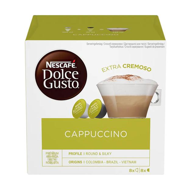 Кофе в капсулах для кофемашин Nescafe Dolce Gusto Cappuccino, 16 капсул ОПТ фото 1