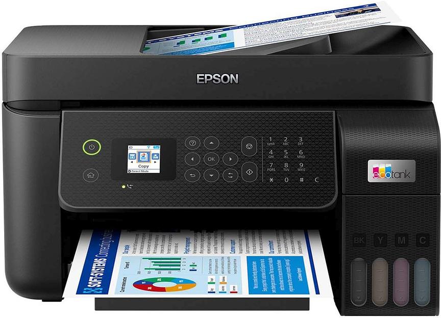 МФУ струйный Epson L5290 A4 WiFi USB RJ-45 черный фото 1