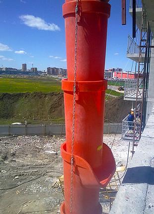 Рукав строительный, мусоропровод строительный, мусоросброс. Секция мусоросброса фото 3