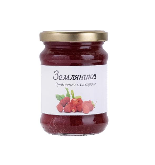 Земляника дробленая (протертая) с сахаром, опт фото 1