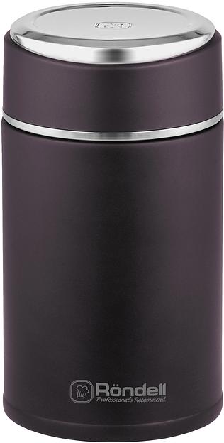 Термос для еды Rondell Tierno RDS-1661 0.7л. бордовый с чехлом картонная коробка фото 1