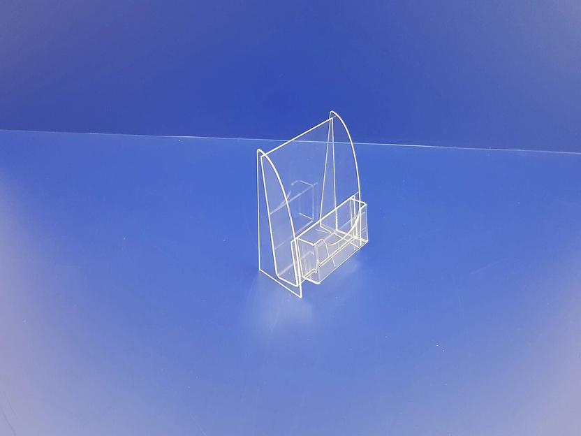 Подставка для буклетов ф-а6(1 ярус)с визитницей. фото 1