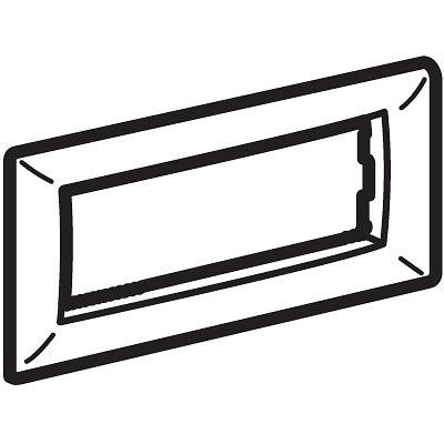 Рамка на 4 модуля, слоновая кость, RAL9001 фото 1