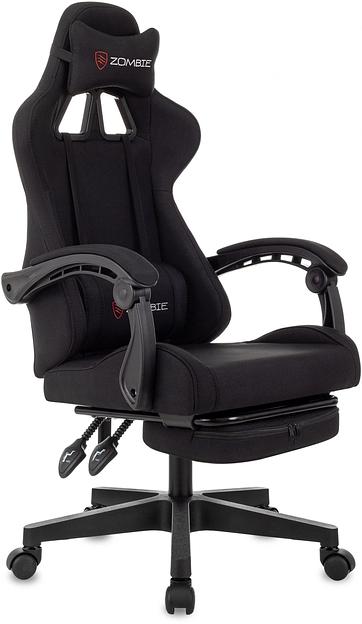 Кресло игровое Zombie Shadow черный Neo Black крестов. пластик подст.для ног фото 1