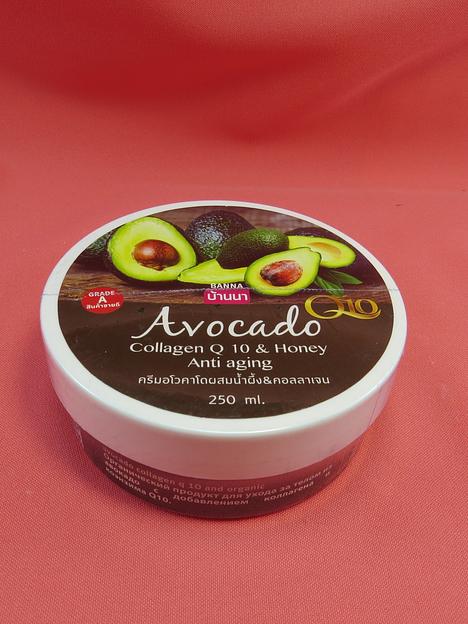 Крем для тела омолаживающий «Авокадо, Коллаген, Q10 и Мёд» BANNA 250 мл опт фото 1