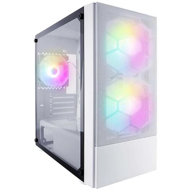 1STPLAYER Корпус FIREBASE X4-M White / mATX, TG / 1x120mm & 2x140mm LED fans inc. / X4-M-WH-2F1P-W-1F1-W фото 1