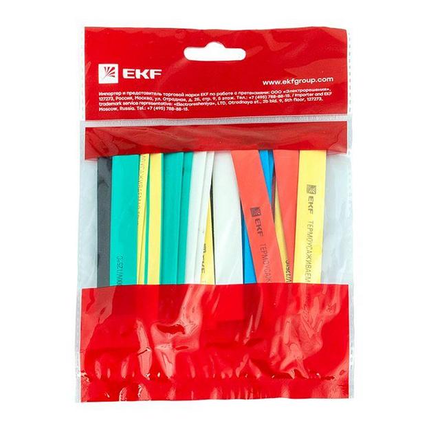 Трубка термоусаживаемая ТУТ нг 10/5 (7 цветов по 3шт) 100мм PROxima фото 3