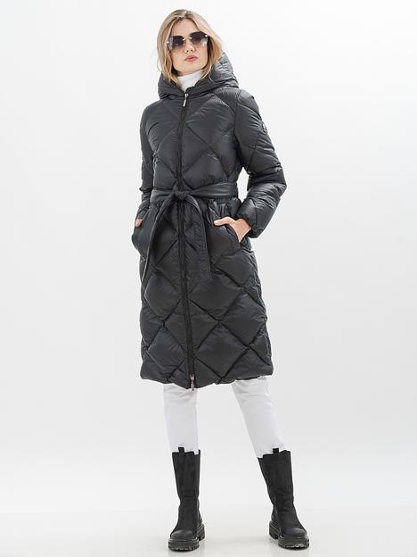 Пальто пуховое женское Барселона,  черный, опт фото 1