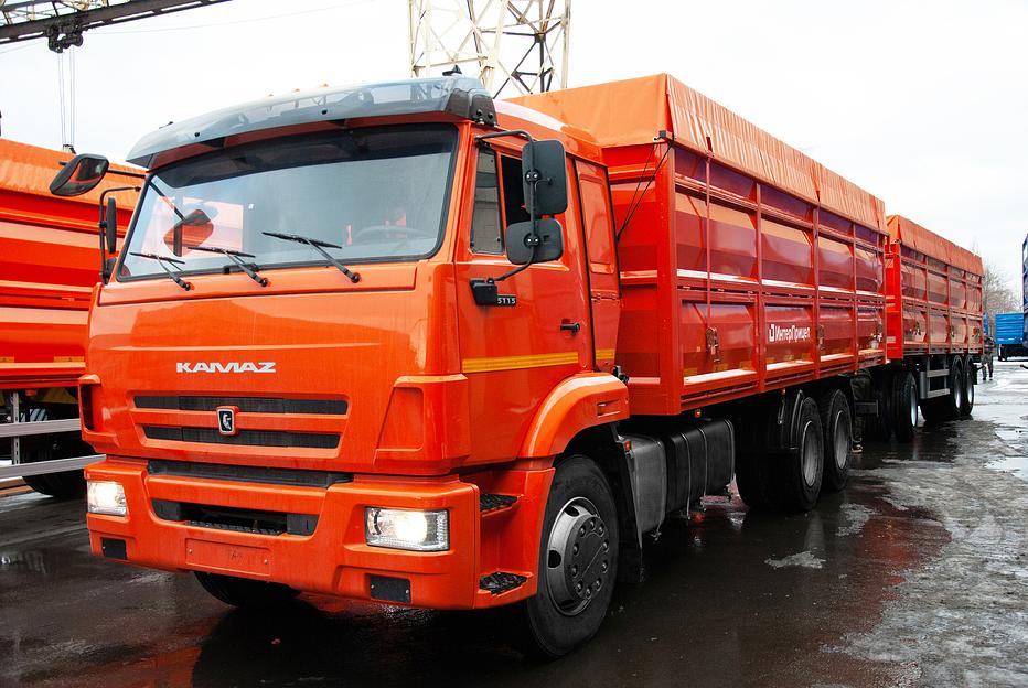 КАМАЗ зерновоз бортовой фото 5