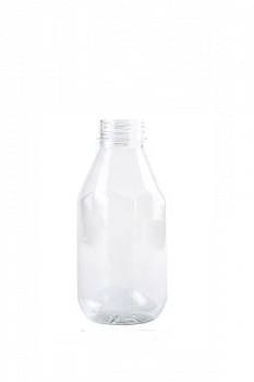 Бутылка ПЭТ квадратная 0,3 л., прозрачная, опт фото 1