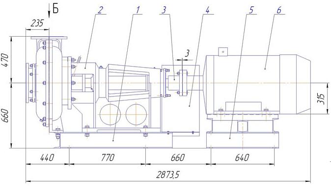 Грунтовый центробежный насос 2ГрТ(К) 400/40 фото 1