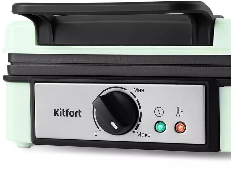 Вафельница Kitfort КТ-1693 1200Вт мятный фото 2